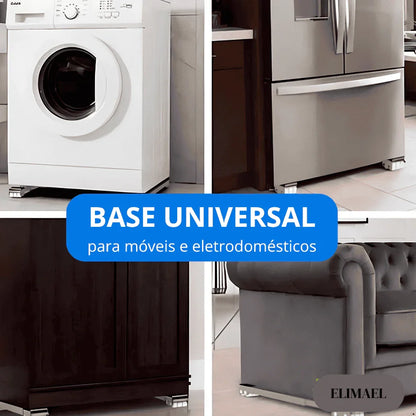 FlexBase - Suporte com Rodinhas Para Móveis e Eletrodomésticos